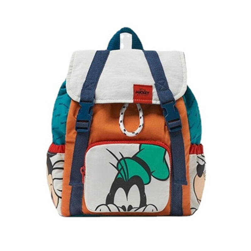 2022 Disney Women's Backpack Mickey Mouse Cartoon Pattern Large Capacity School Bag for Kindergarten Boy Girl Travel Bag Mochila
