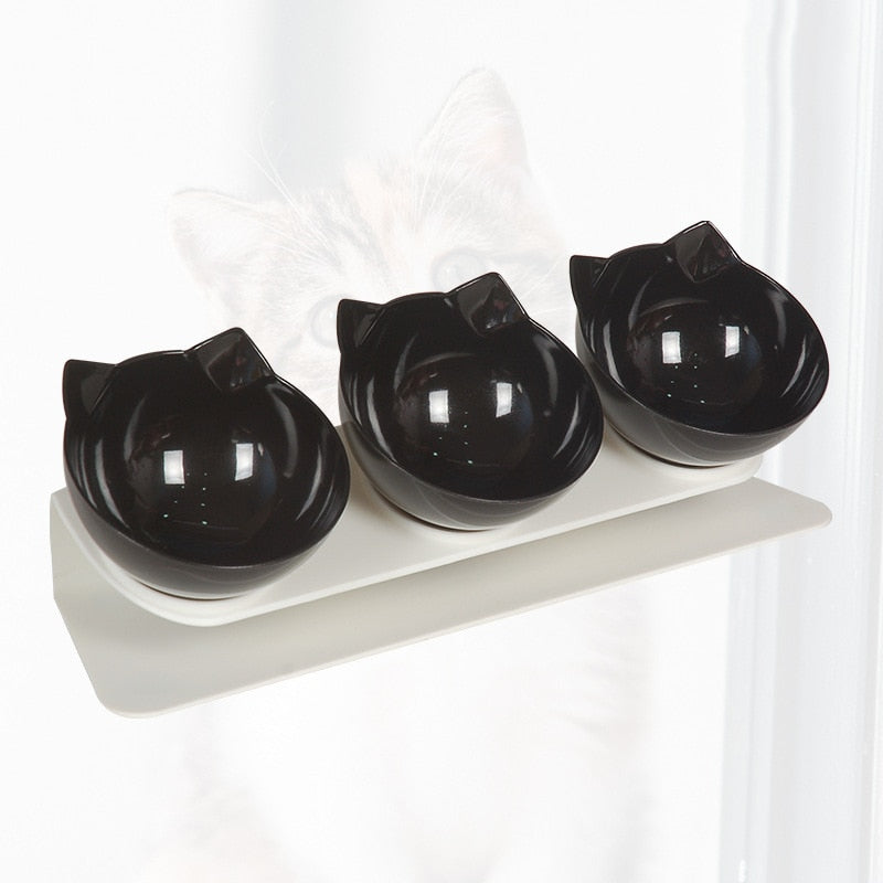 Non-Slip Double Cat Bowl Dog Bowl With Stand Pet Feeding Cat Water Bowl For Cats Pet Food Bowls For Dogs Feeder Product Supplies