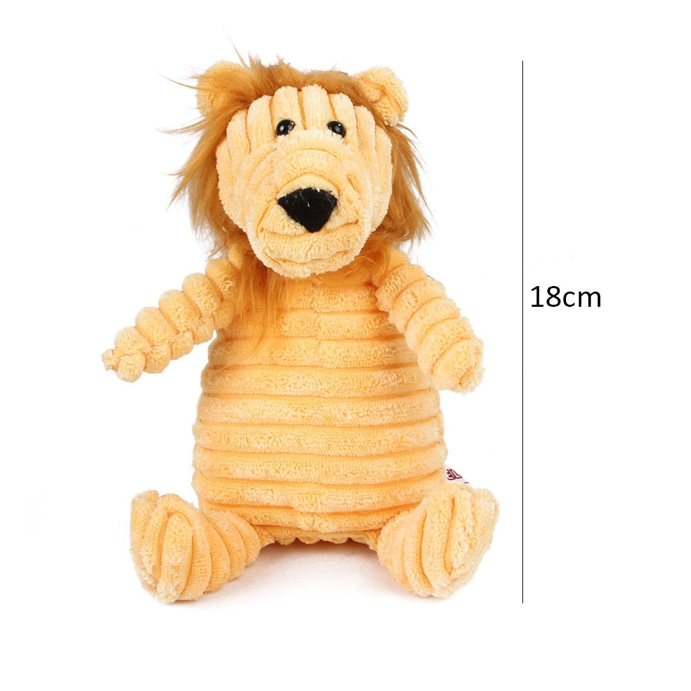 Corduroy Dog Toys for Small - Large Dogs - Pet Squeaker Toy