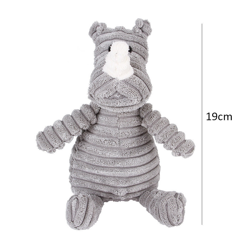 Corduroy Dog Toys for Small - Large Dogs - Pet Squeaker Toy