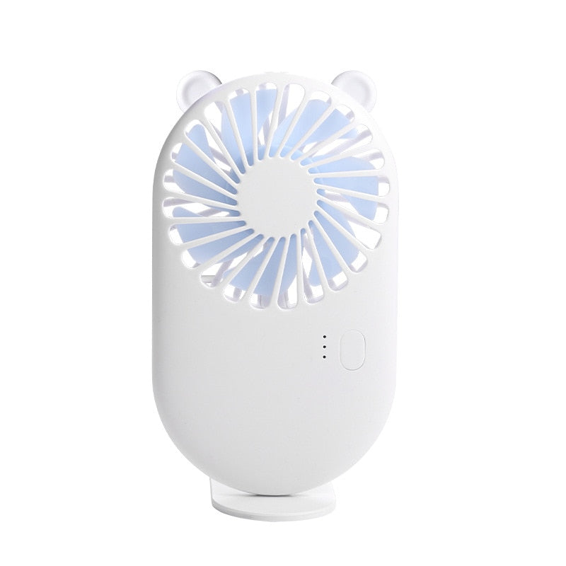 Portable Hand Fan Rechargeable Cooling Mini Usb Fan Hany Lady Children Pocket Fans Mini Ventilator With Phone Holder
