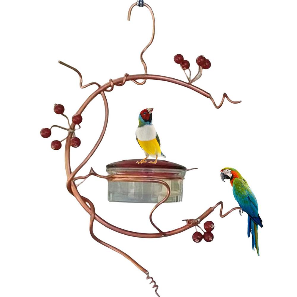 Humming Bird Feeder Red Berries Hummingbird Feeders Outdoor Feeder For Outdoors Hanging Sealed And Leak-Proof Easy To Clean And