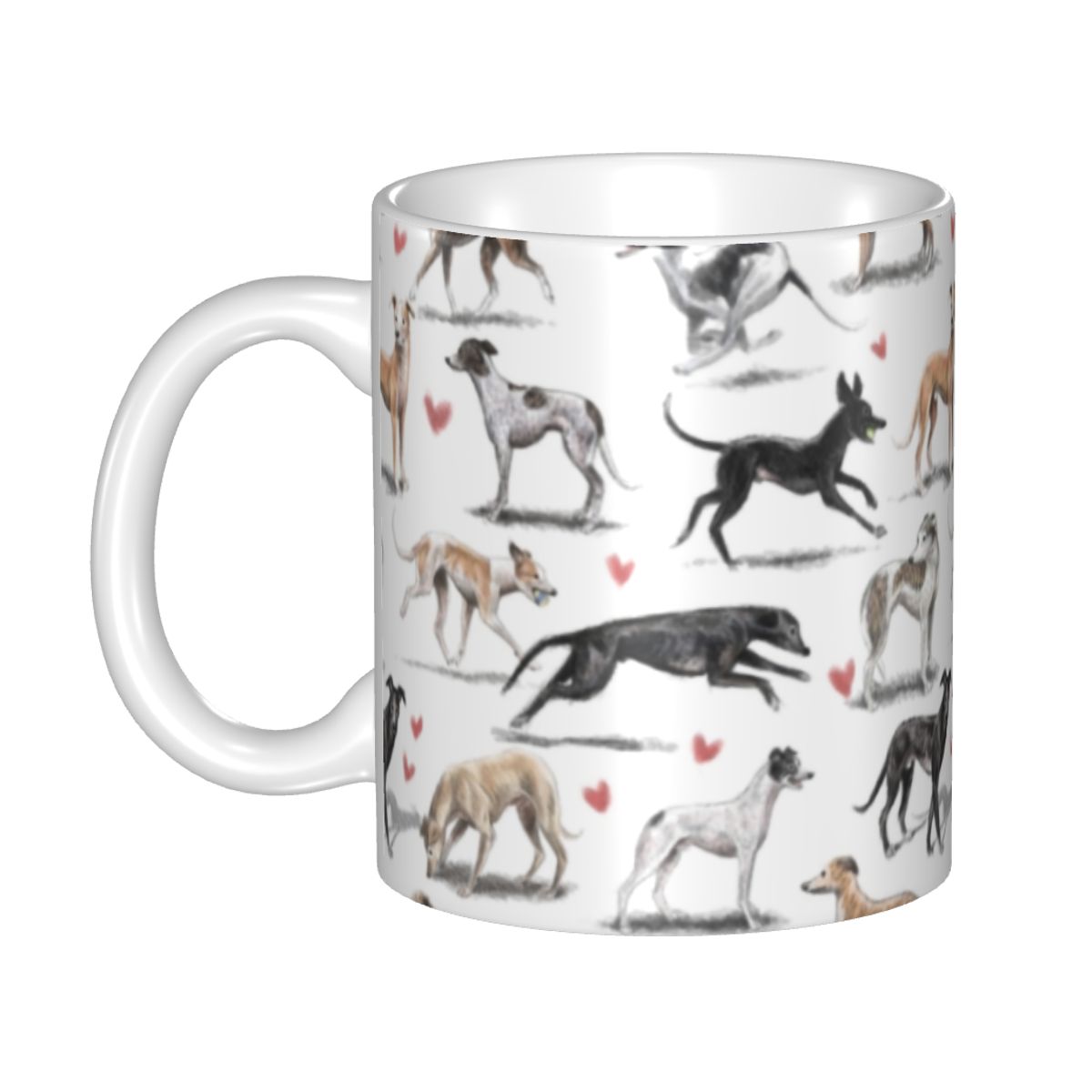 Cute Beagle Dog Lazy Coffee Mugs DIY Personalized Pet Lover Ceramic Mug Creative Present Outdoor Work Camping Cups