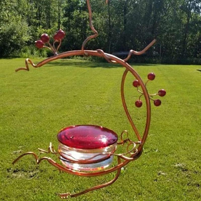 Humming Bird Feeder Red Berries Hummingbird Feeders Outdoor Feeder For Outdoors Hanging Sealed And Leak-Proof Easy To Clean And