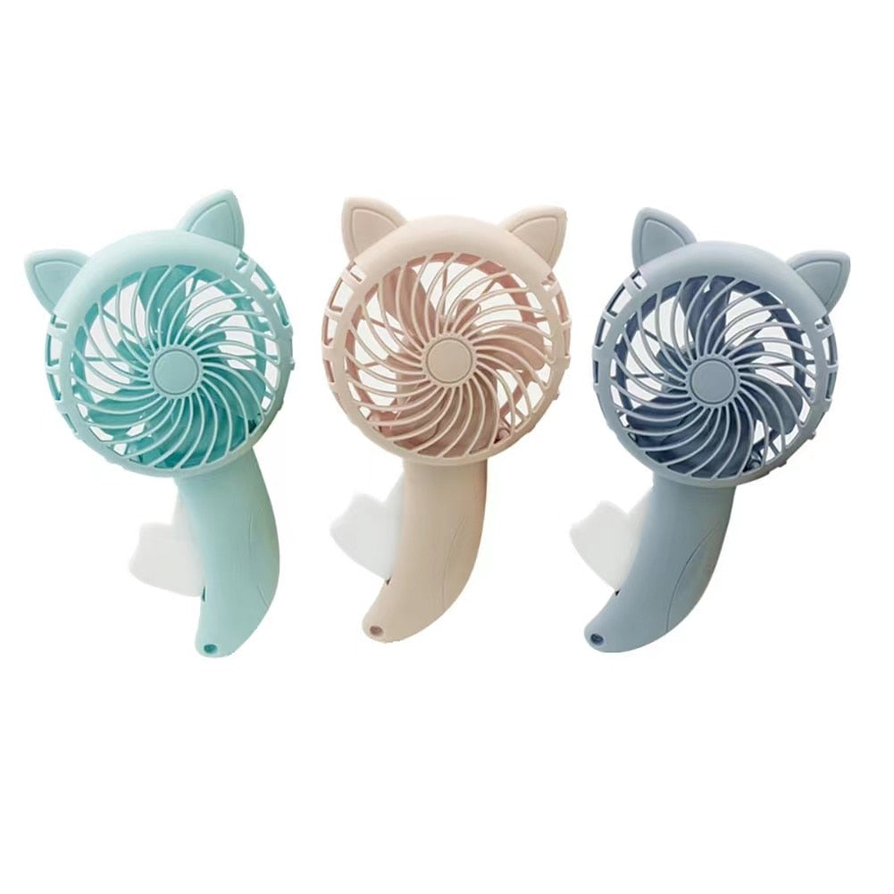 1PC Mini Hand Held Fan Hand Pressure Fan Without Battery