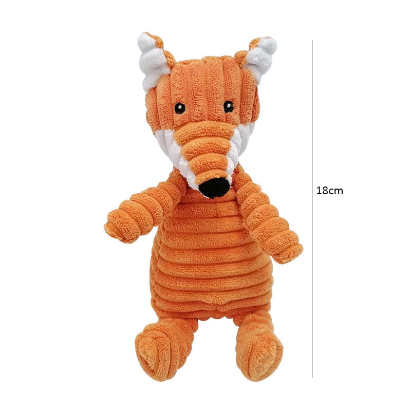 Corduroy Dog Toys for Small - Large Dogs - Pet Squeaker Toy