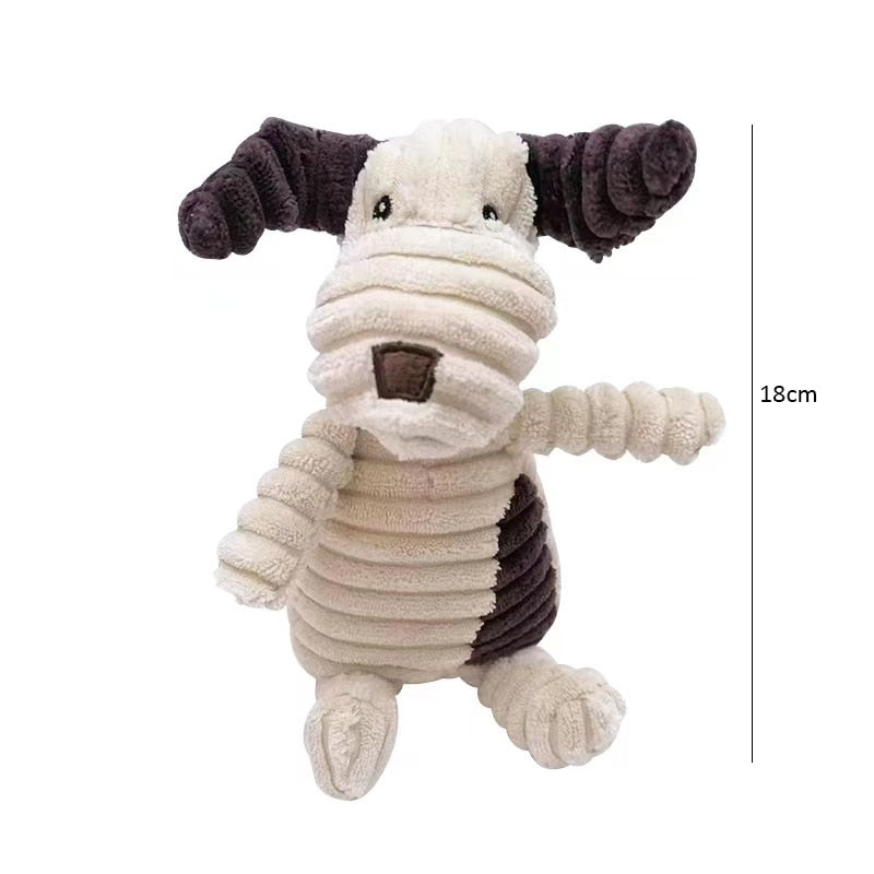 Corduroy Dog Toys for Small - Large Dogs - Pet Squeaker Toy