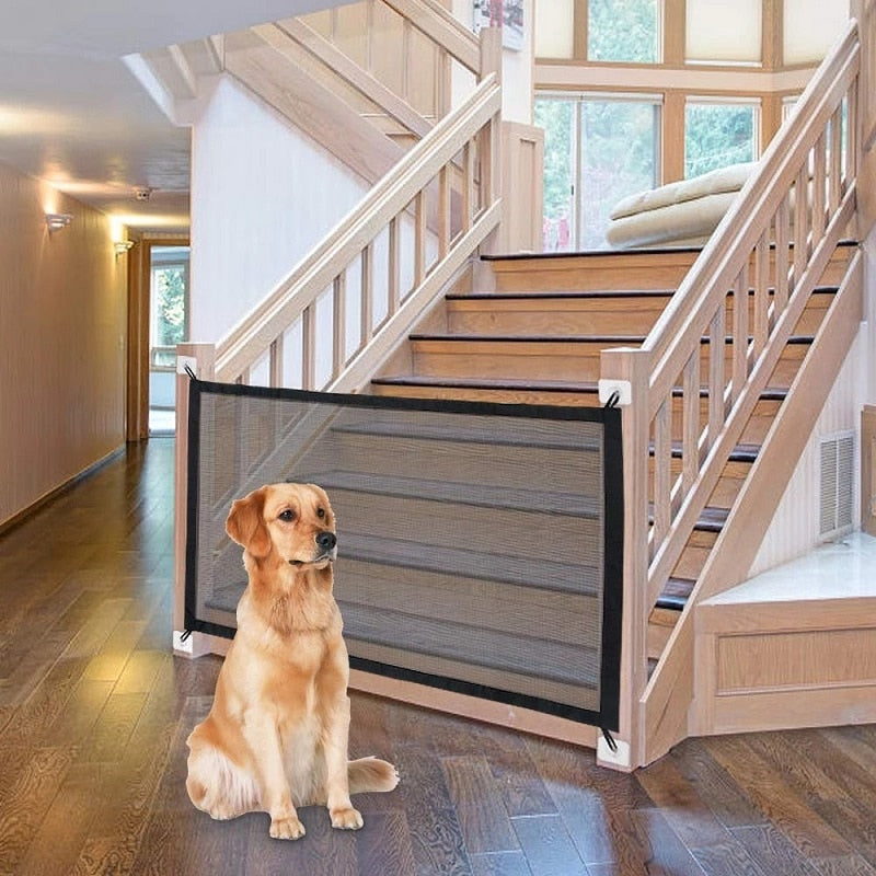 Dog Fence Indoor Isolation Gate Baby Playpen Foldable Obstacle Safety Barrier Protection Net Security Enclosure Pet Accessories