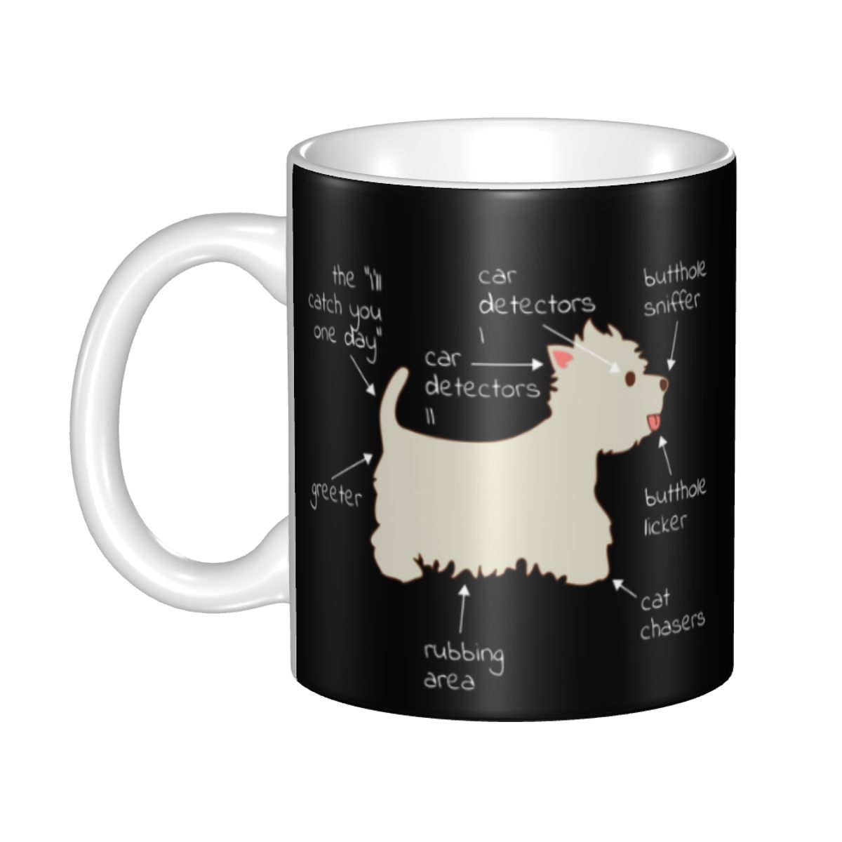 Cute Beagle Dog Lazy Coffee Mugs DIY Personalized Pet Lover Ceramic Mug Creative Present Outdoor Work Camping Cups
