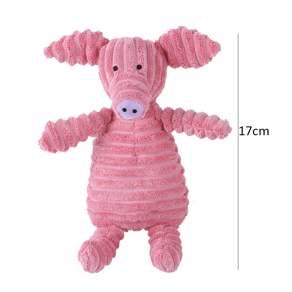 Corduroy Dog Toys for Small - Large Dogs - Pet Squeaker Toy