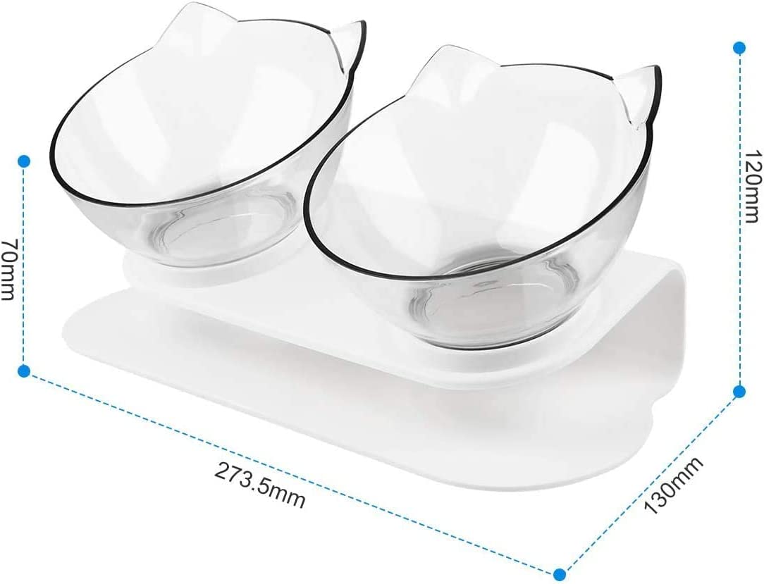 Non-Slip Double Cat Bowl Dog Bowl With Stand Pet Feeding Cat Water Bowl For Cats Pet Food Bowls For Dogs Feeder Product Supplies