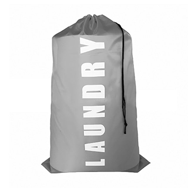 Nylon Laundry Bag Travel Bags Storage Organizer Pouch Hamper Wash Machine Washable Dirty Clothes Drawstring Bag Large Capacity