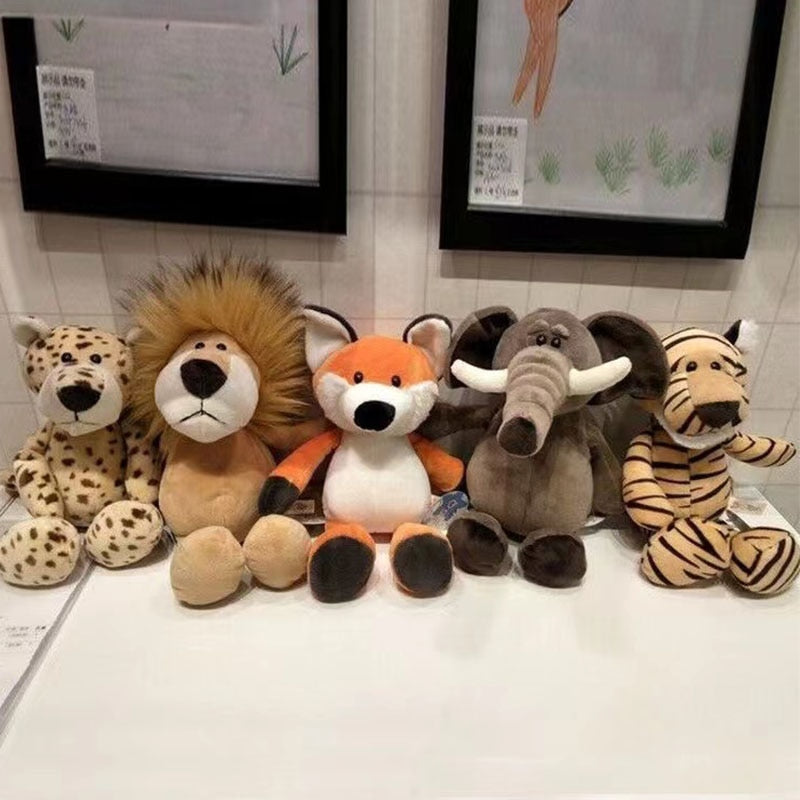 Forest Brothers Doll Lion Tiger Elephant Giraffe Dog Plush Stuffed Toy