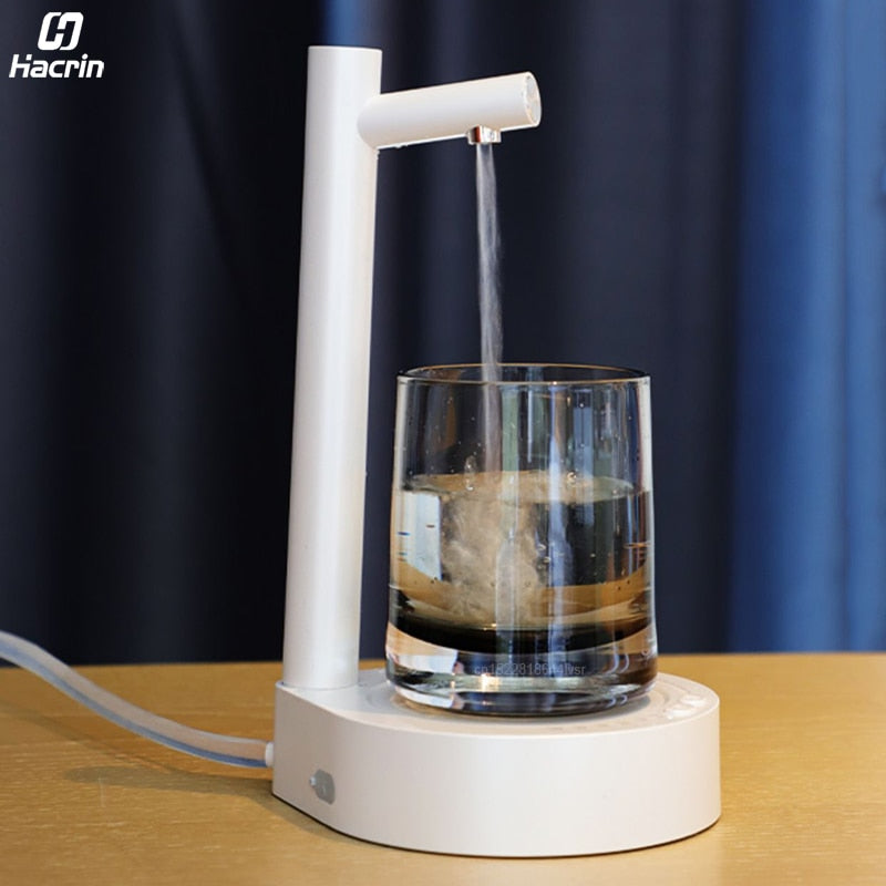 Electric Water Gallon Pump Automatic Water Bottle Pump Dispenser Desktop X115 Rechargeable Water Pump Dispenser With Stand