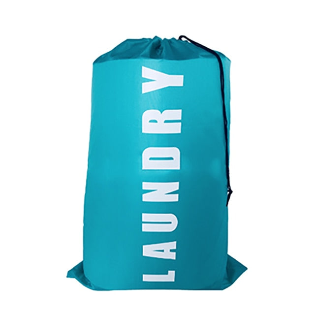 Nylon Laundry Bag Travel Bags Storage Organizer Pouch Hamper Wash Machine Washable Dirty Clothes Drawstring Bag Large Capacity