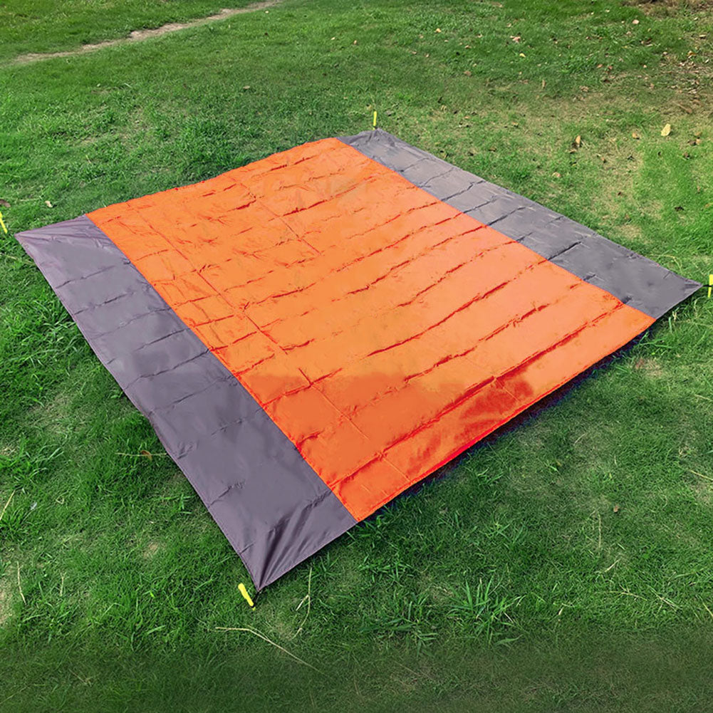 Beach Blanket Waterproof Pocket Mat, 2x2.1m/ 2x1.4m Folding Camping Mat - Portable Mat Outdoor Picnic Mat Sand Beach Mat