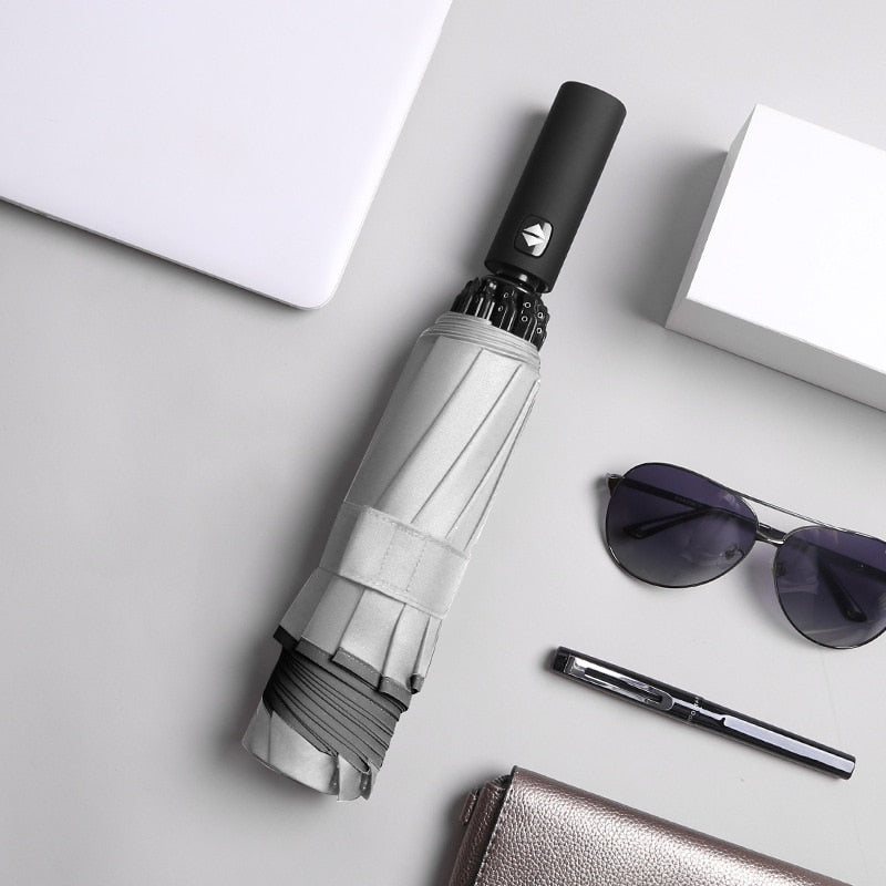 Xiaomi UV Automatic Umbrella With Reflective Strip Rain Wind Resistant Trip Sun Reverse Umbrellas Folding Umbrella For Drop Ship