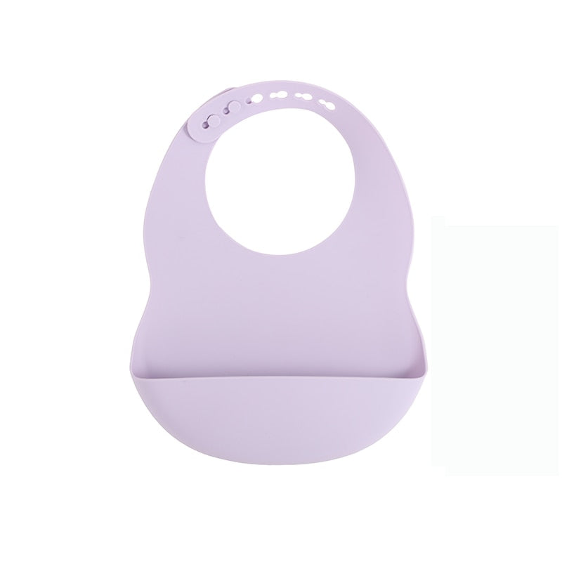 BPA Free Baby Bibs Food Grade Silicone - Adjustable Burp Bib