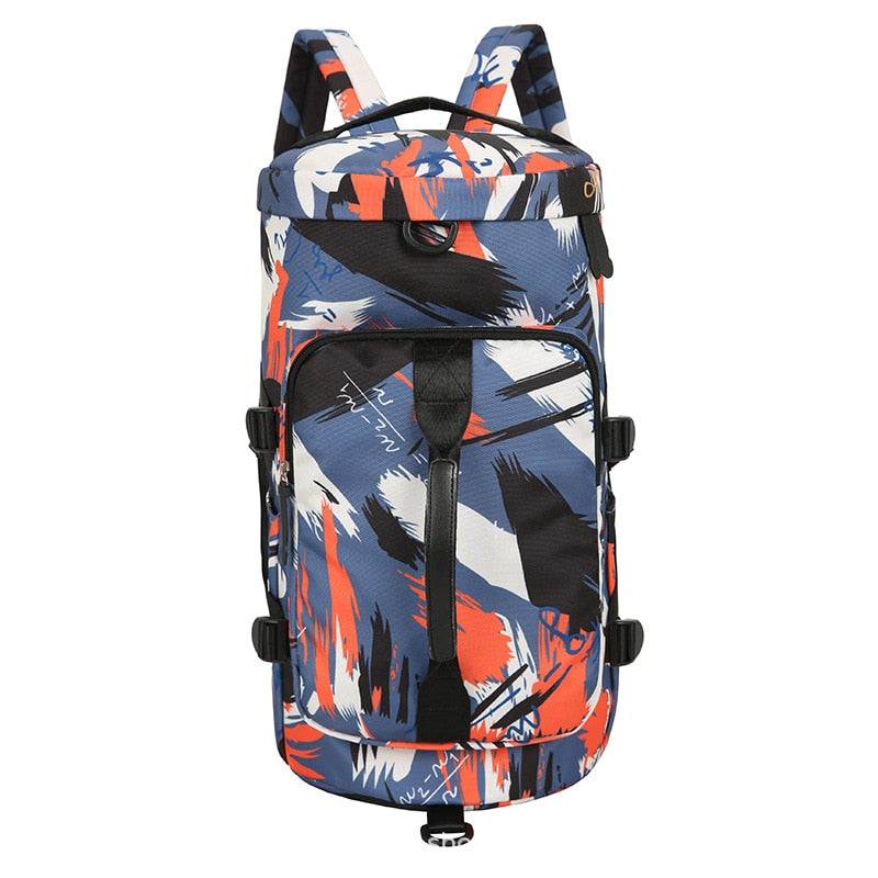 Large Travel Bucket Backpack Mountaineering Luggage Travel Duffle - Carry On