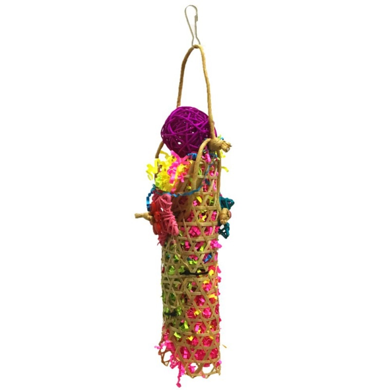 Parrots Bird Toys And Bird Accessories For Pet Toy Swing Stand Budgie Parakeet Cage Colorful Beads Bells Chew Swing Toys