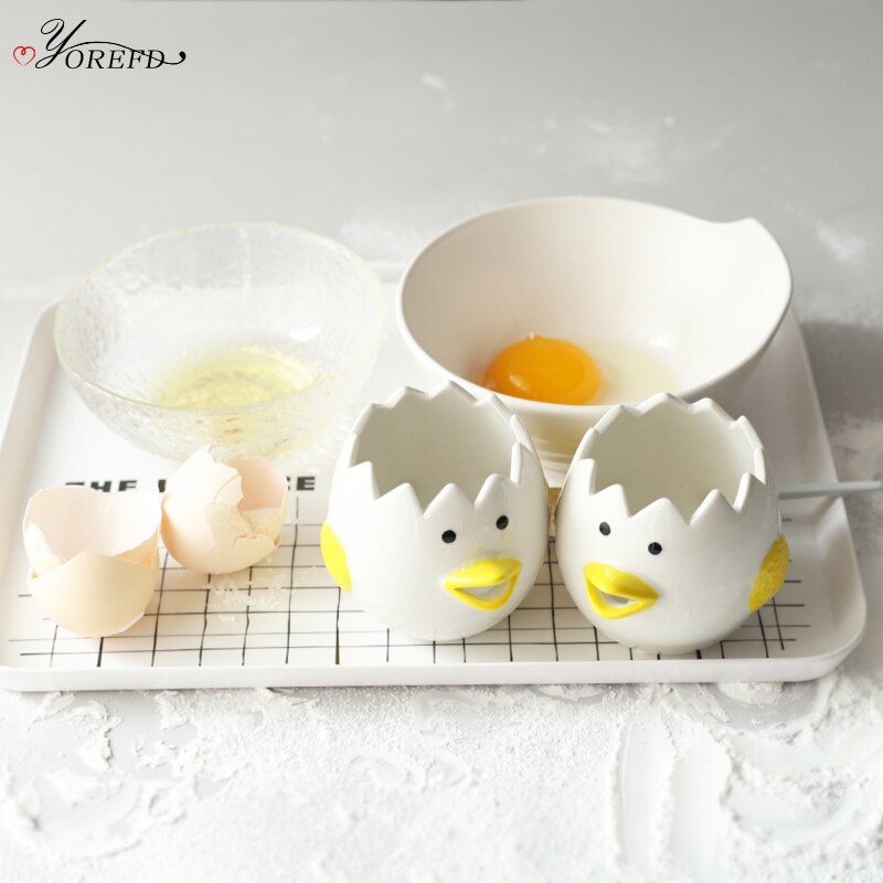 Cute Kitchen Ceramic Egg Separator