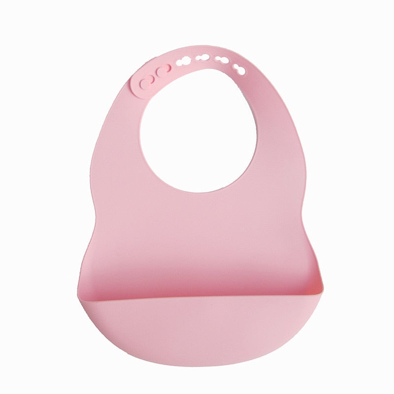 BPA Free Baby Bibs Food Grade Silicone - Adjustable Burp Bib