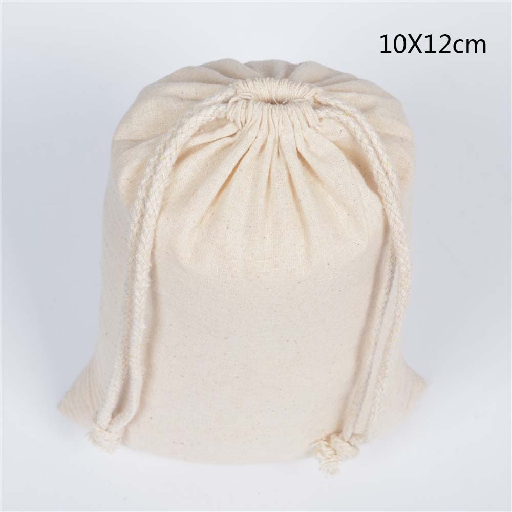 Cotton Fabric Drawstring Storage Bag - Travel luggage organizer