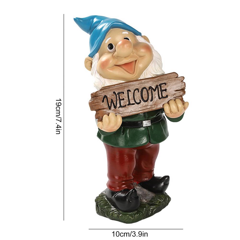 Funny Resin Garden Gnome Statue Hand-painted Naughty Dwarfs Figurines Home Lovely Crafts Garden Decoration For Birthday Gifts