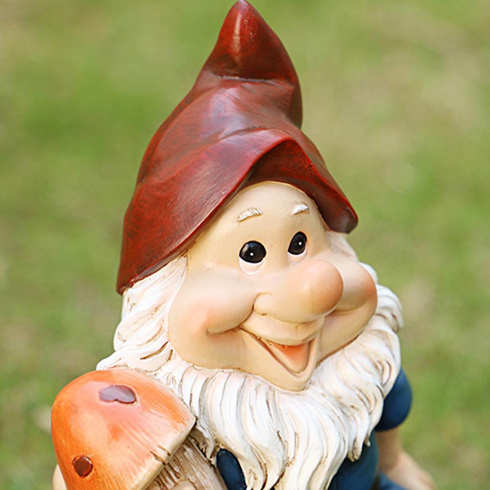 Funny Resin Garden Gnome Statue Hand-painted Naughty Dwarfs Figurines Home Lovely Crafts Garden Decoration For Birthday Gifts