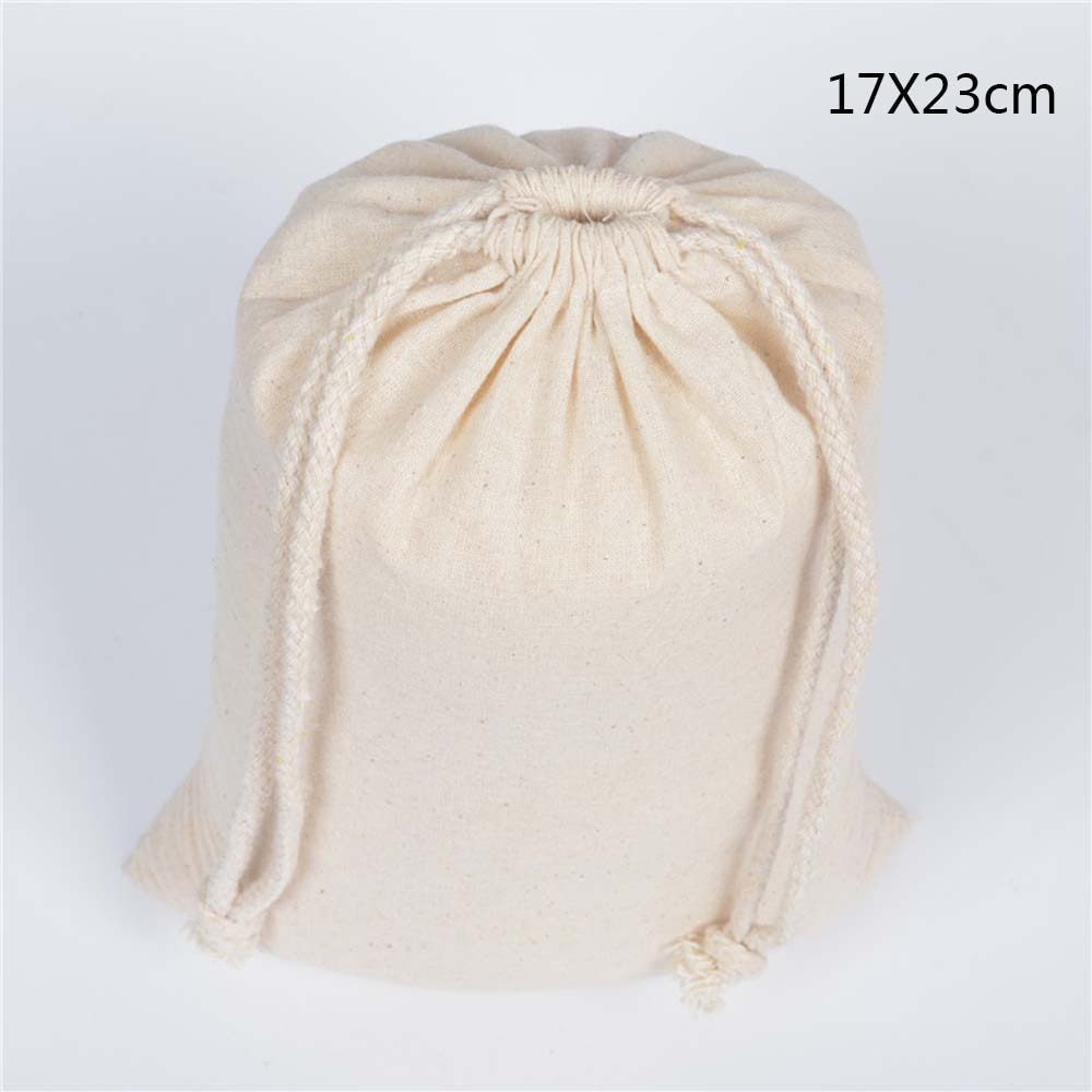 Cotton Fabric Drawstring Storage Bag - Travel luggage organizer