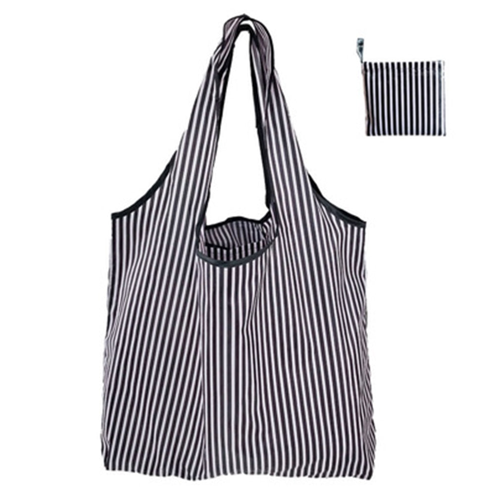 New Arrival Reusable Shopping Bags Women Foldable Tote Bag Eco Grocery Bag Folding Large Capacity Handbags Portable Bags