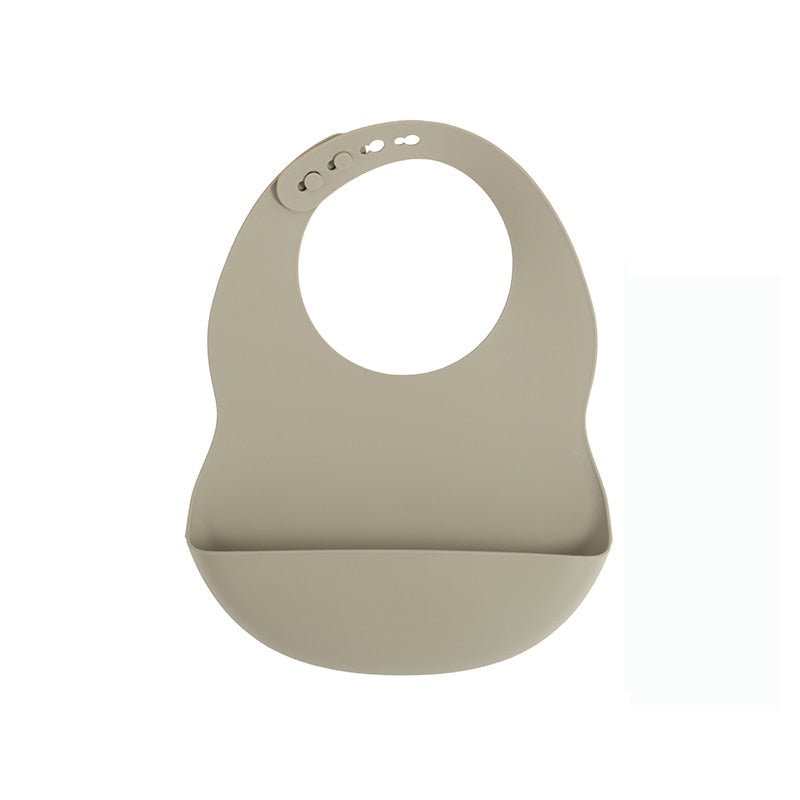 BPA Free Baby Bibs Food Grade Silicone - Adjustable Burp Bib