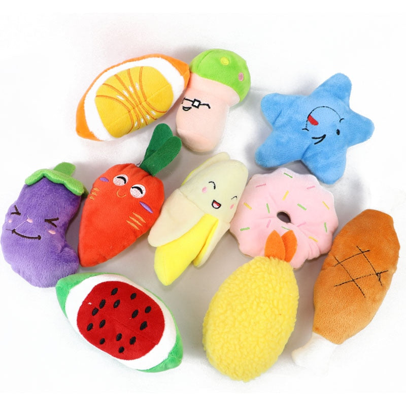 10/20/50 Pack Plush Toys for Small Medium Dog - Fleece Toys