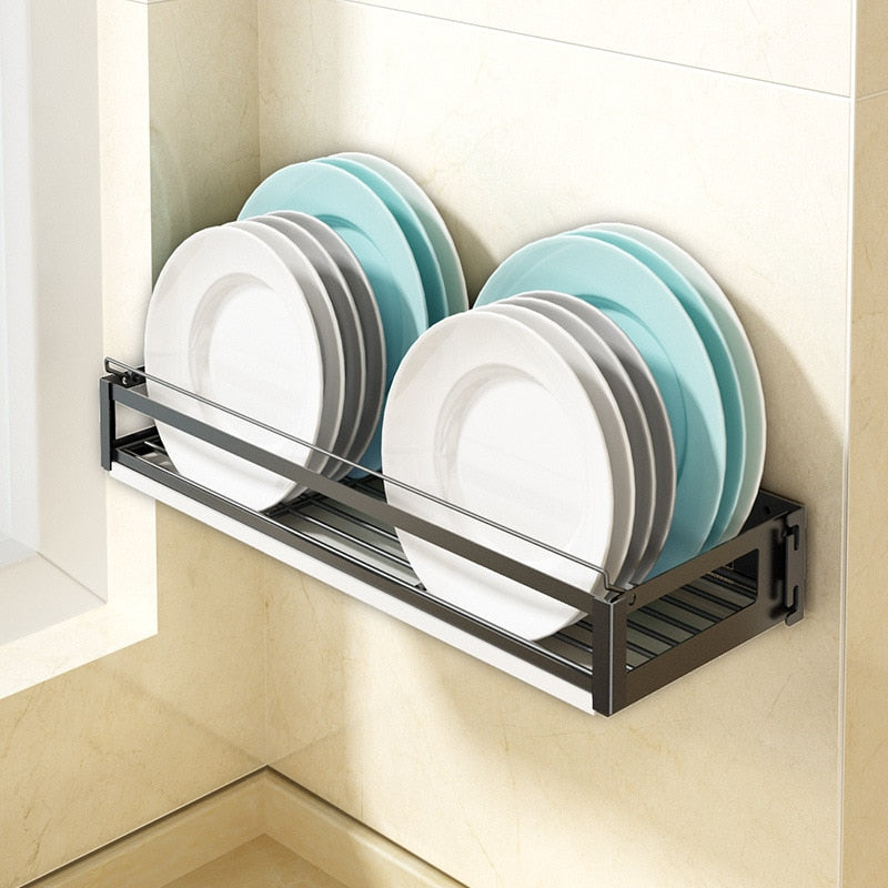 New Kitchen Organizer Storage Wall-Mount Spice Rack Stainless Steel Shelves