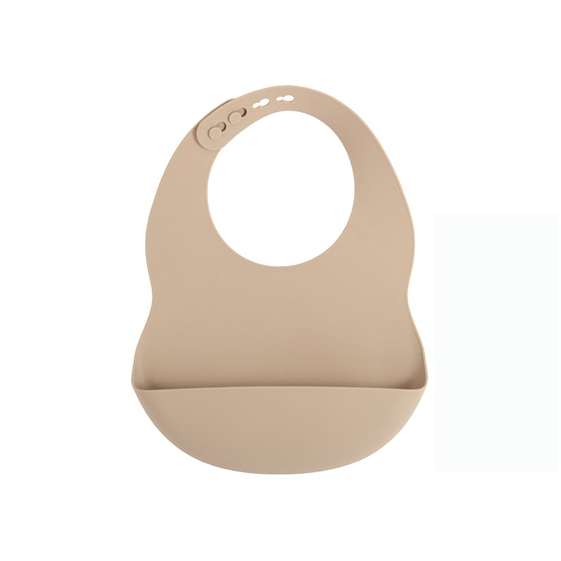 BPA Free Baby Bibs Food Grade Silicone - Adjustable Burp Bib