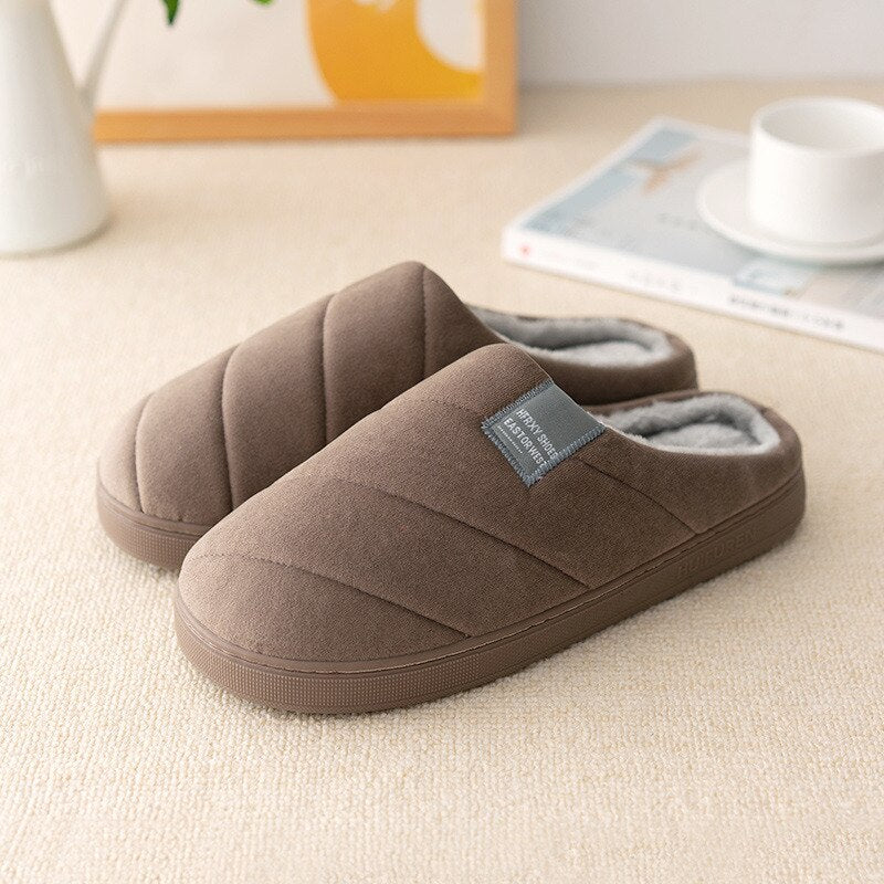 Lovers Indoor Slippers Warm Plush Soft Bottom Women & Men