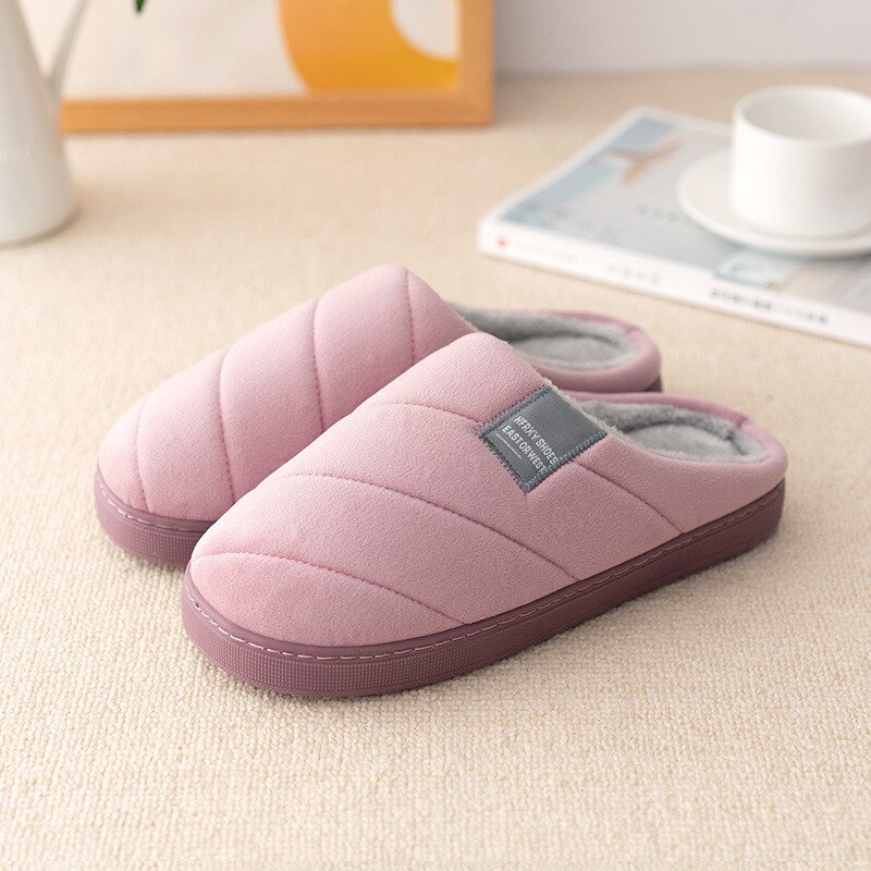 Lovers Indoor Slippers Warm Plush Soft Bottom Women & Men