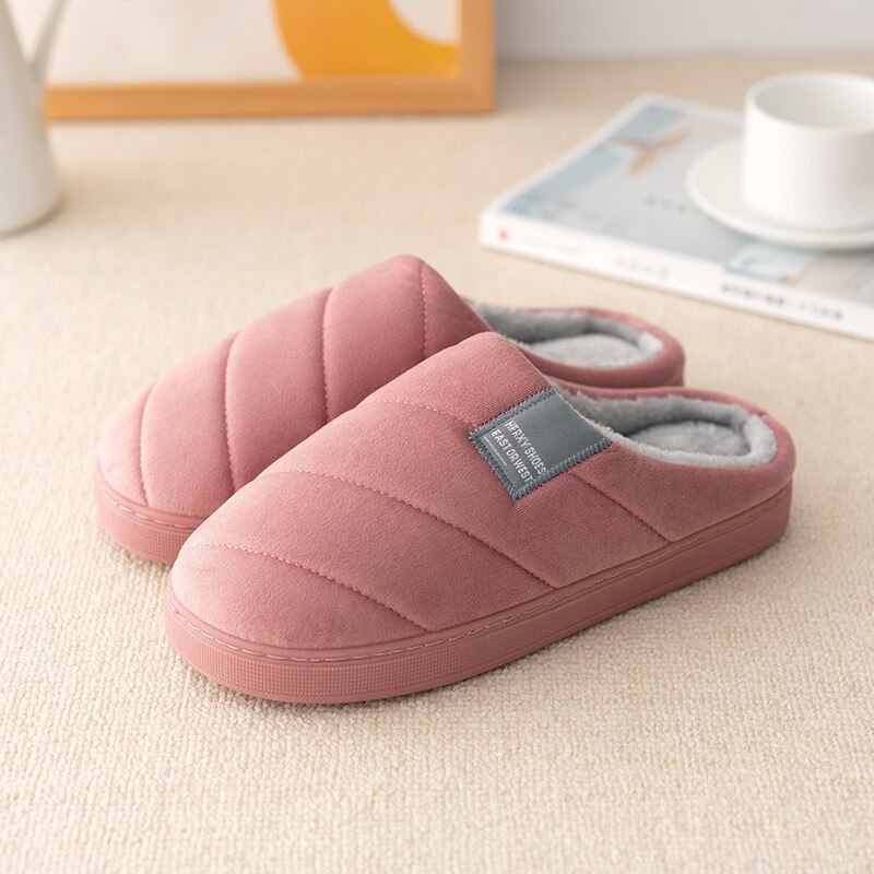 Lovers Indoor Slippers Warm Plush Soft Bottom Women & Men