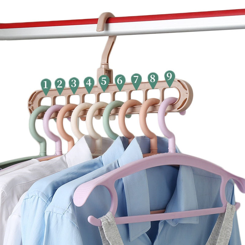 1/2pcs Magic Multi-port Support hangers for Clothes Drying Rack