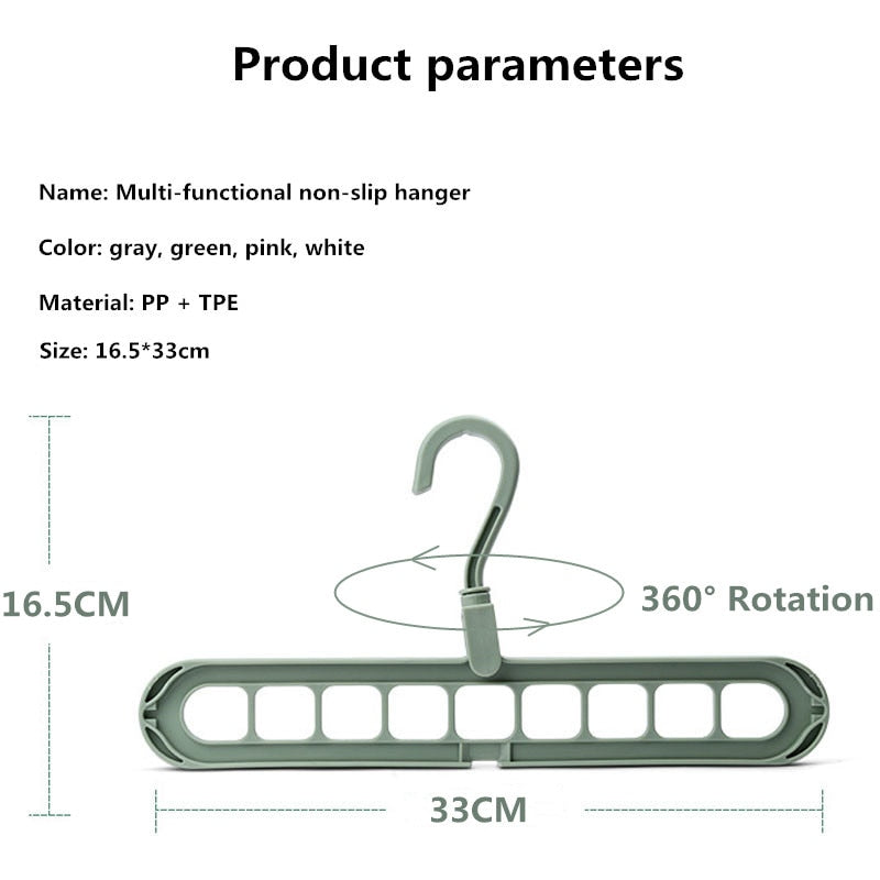 1/2pcs Magic Multi-port Support hangers for Clothes Drying Rack