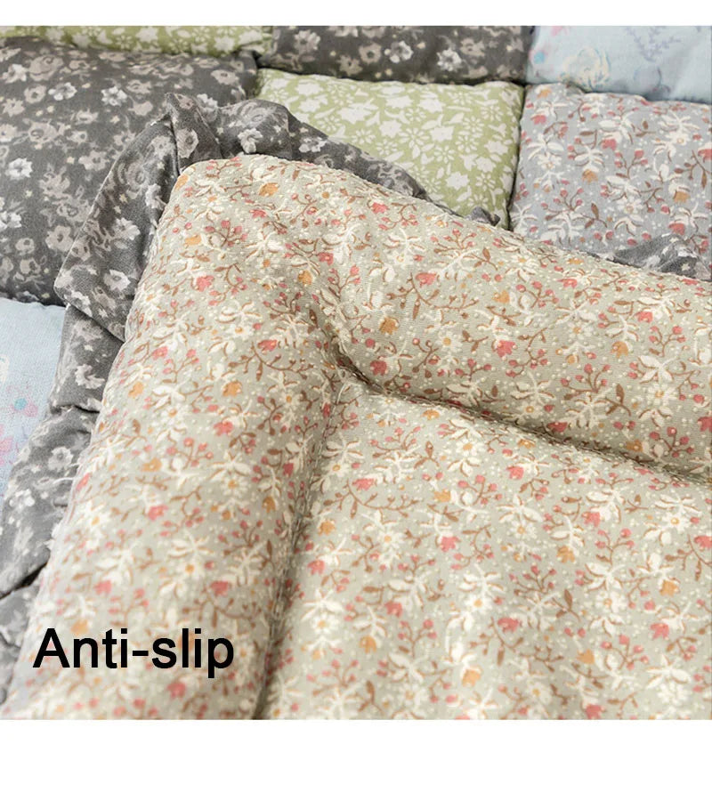 Patchwork Sofa Cushion Plaid Carpet Anti-Slip Rugs Thicken Cushion for Living Room Decor Seat Cushion Tatami Mat CHAUSUB