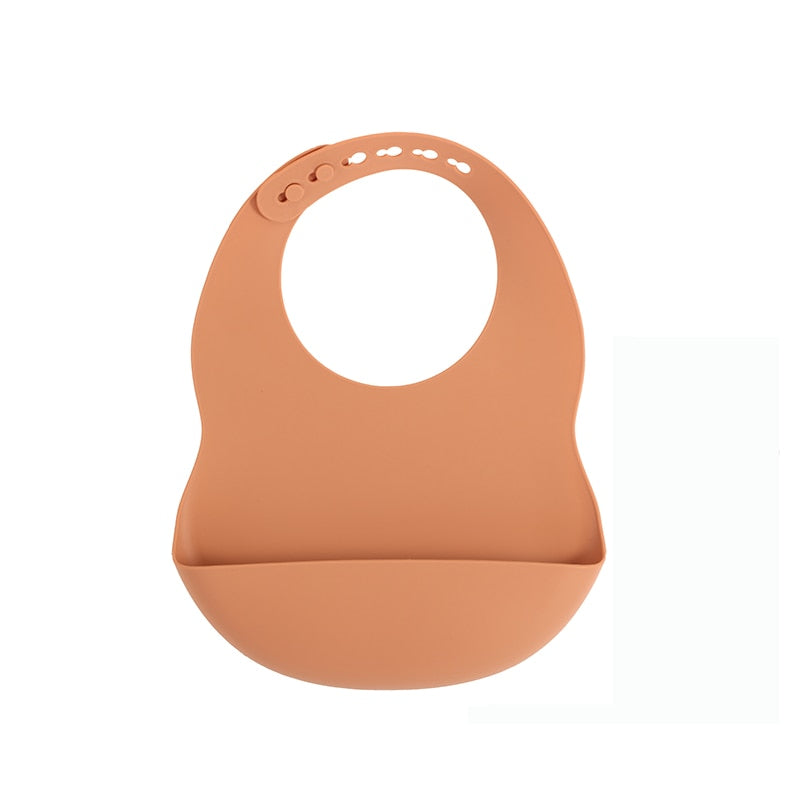 BPA Free Baby Bibs Food Grade Silicone - Adjustable Burp Bib