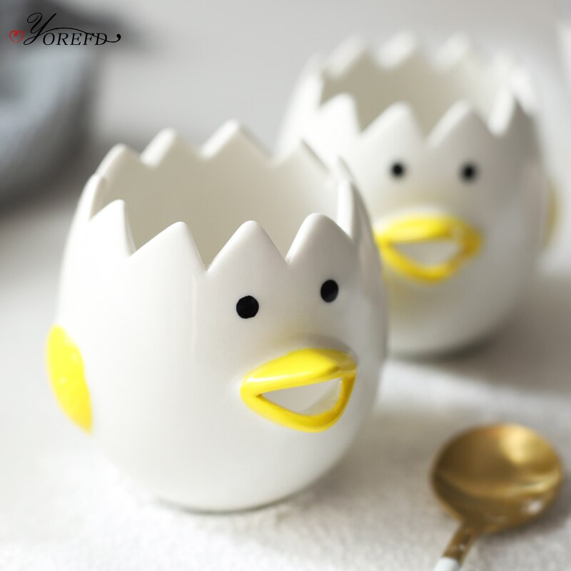 Cute Kitchen Ceramic Egg Separator