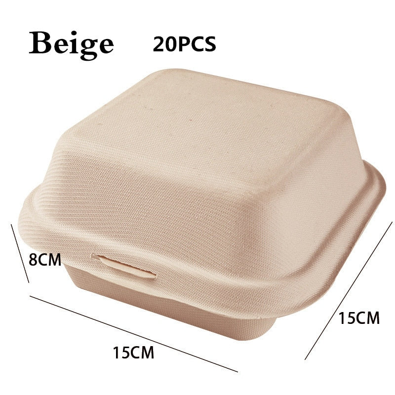 10/20pcs Disposable Bento Food Containers