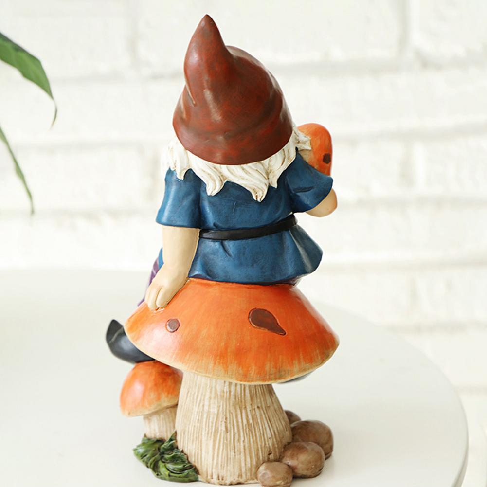 Funny Resin Garden Gnome Statue Hand-painted Naughty Dwarfs Figurines Home Lovely Crafts Garden Decoration For Birthday Gifts