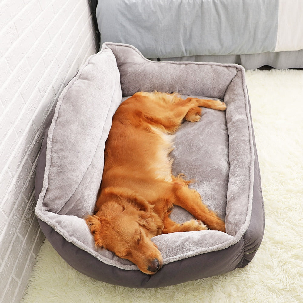 HOOPET Pet Sofa Dog Beds Soft Fleece Winter Thicken Warm Bed Sleeping Bed