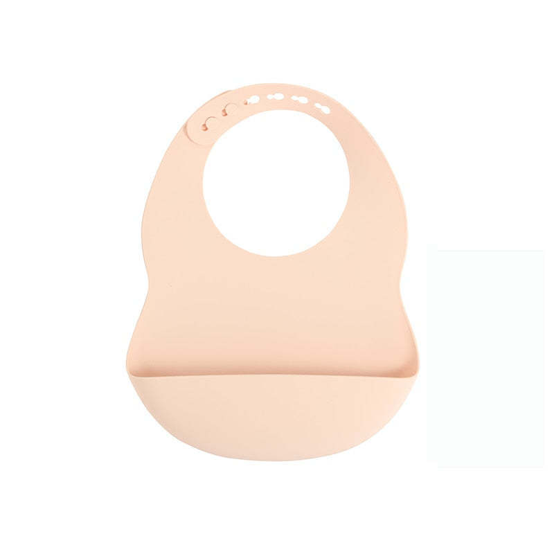 BPA Free Baby Bibs Food Grade Silicone - Adjustable Burp Bib