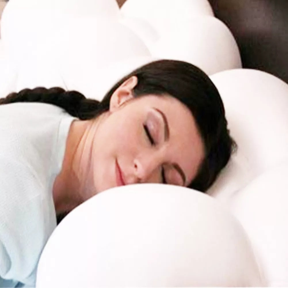 3D Ergonomic Round Cloud Egg Sleep Pillow