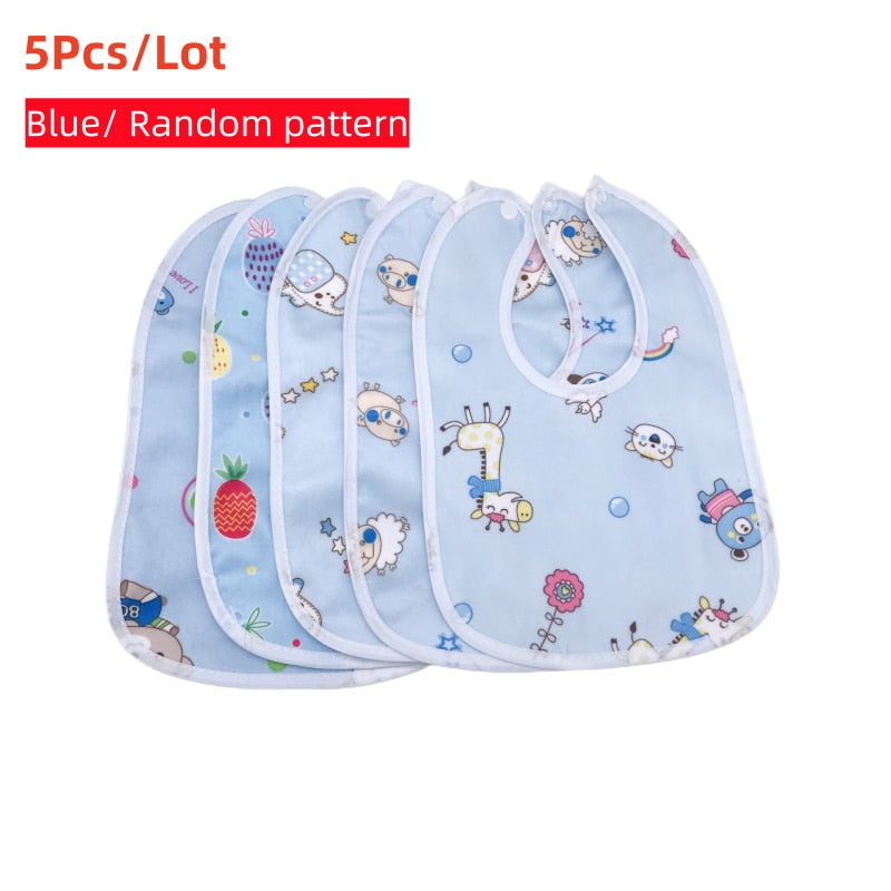 5pc/Lot Baby Bibs Supplies Velvet Crystal Waterproof Buckle Hood Towel 1-3Years