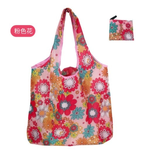 New Arrival Reusable Shopping Bags Women Foldable Tote Bag Eco Grocery Bag Folding Large Capacity Handbags Portable Bags